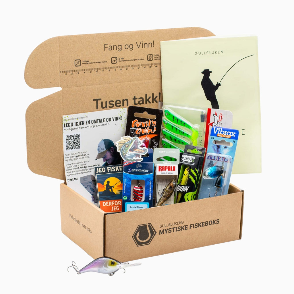 Gullslukens Mystiske Fiskeboks + Gratis Startkit
